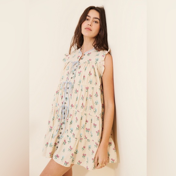 Floral Dream Peter Pan Sherpa Jacket - Picture 5 of 10